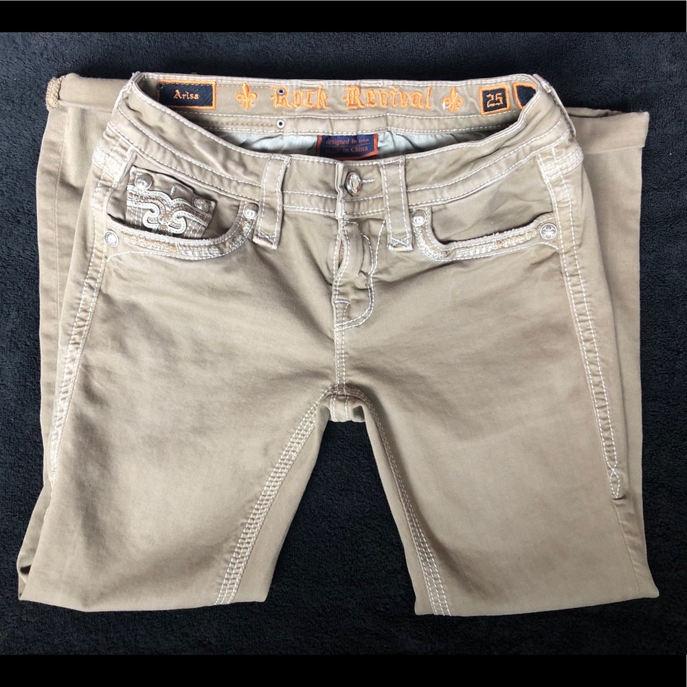 Rock Revival Cropped Pant | Size 25